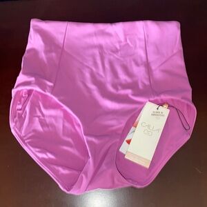 CALIA by Carrie Underwood Calia Rib High Rise Bikini Bottom Swim Suit Lilac